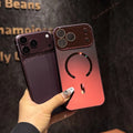 Salv Case Imperium – Capa Holográfica Magnética para iPhone – cor Dark Cherry (iPhone 17/18 Pro Max)