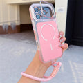 Salv Case Dynamic iPhone – Capa Magnética com Suporte e Alça para iPhone – cor Rosa